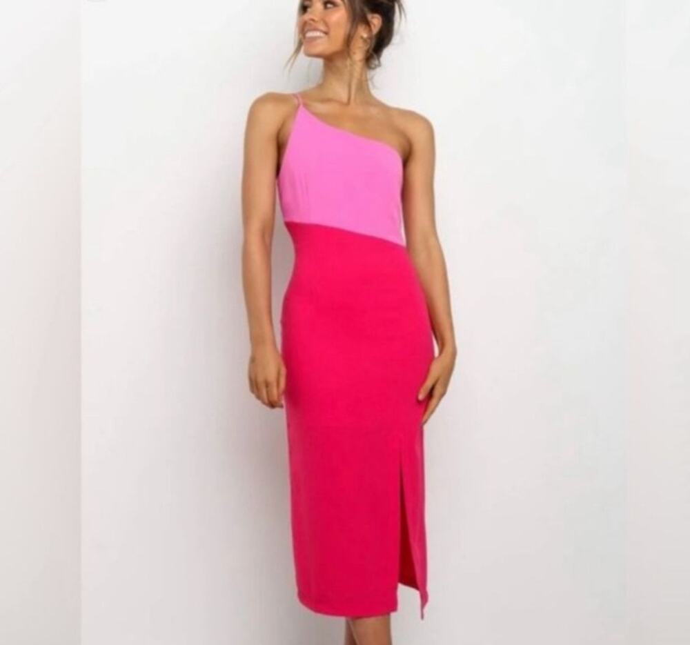 Petal + Pup Pink Two Tone Dress Size 4